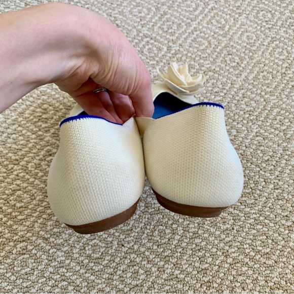 Rothy's Petal Square Ballet Flats in Love Bird - Picture 9 of 11